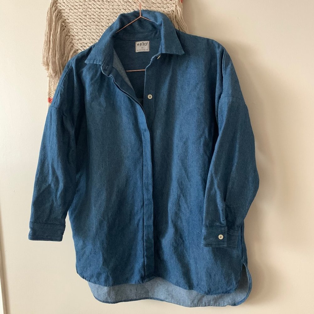 Esby Apparel Blue Button Down Shirt